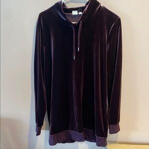 Gap maternity Velvet Hoodie in Deep Purple